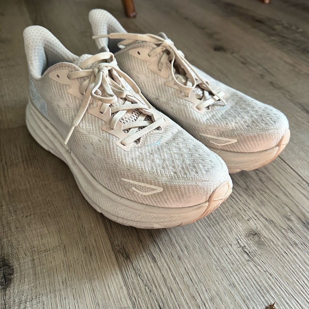 Hoka Women's Cream Athletic Shoes